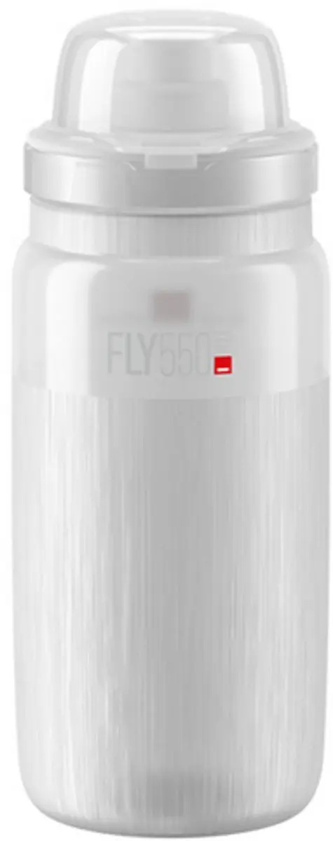 Elite Fly Serie MTB Bidon 550ml - Transparant/Grijs - afbeelding 2 van 2