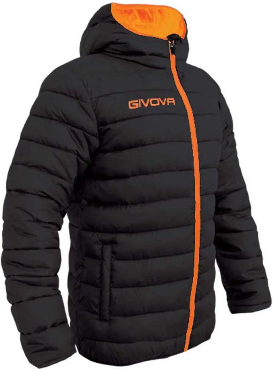 Givova Olanda Jas Man - Zwart/Fluor Oranje 3XL - afbeelding 2 van 3