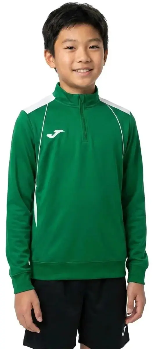 Joma Championship VII Half-Zip Sweatshirt - Fluor Green/Black - 12-14 jaar - afbeelding 3 van 4