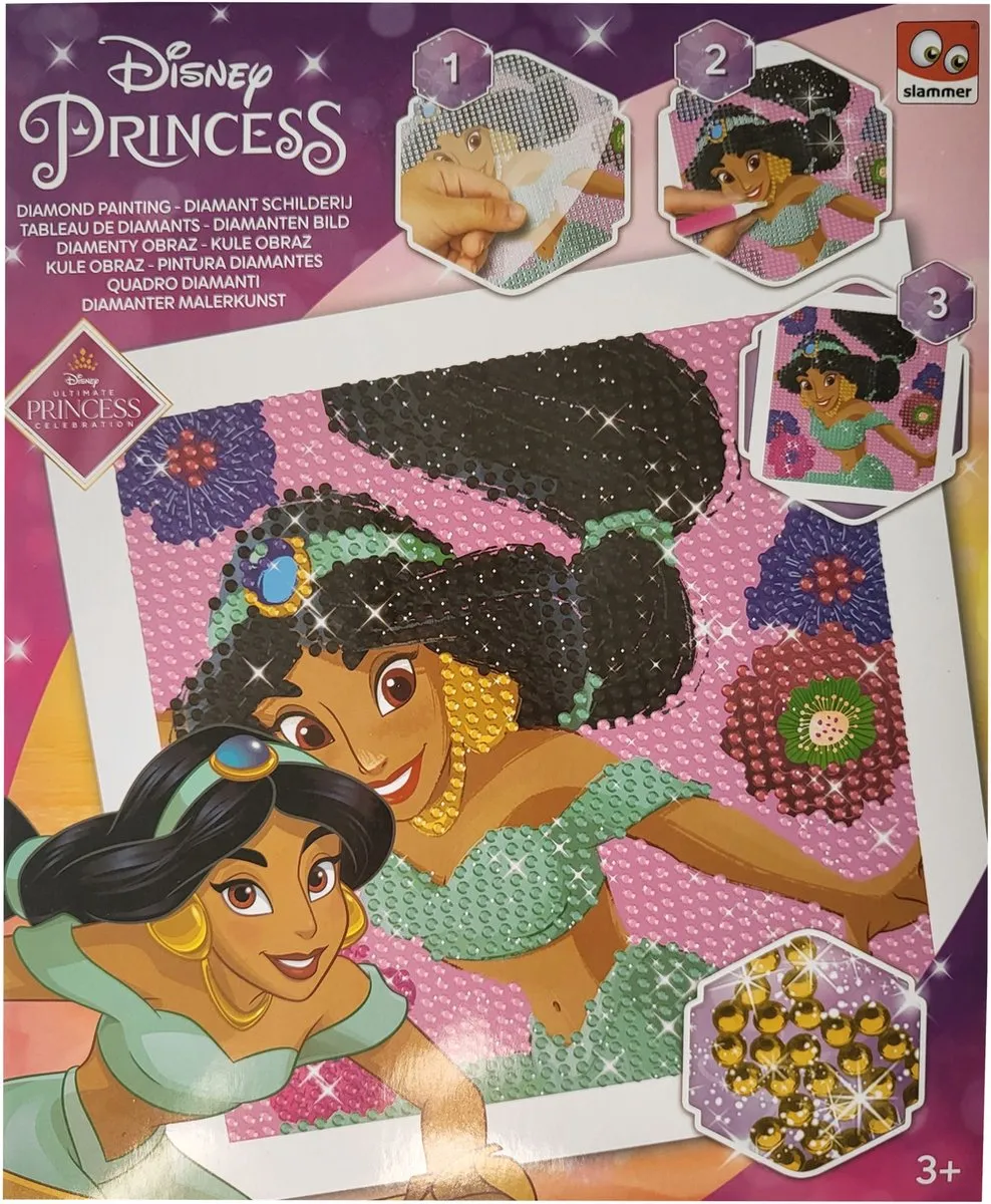 Disney Princess Diamond Painting Jasmine 16x16cm