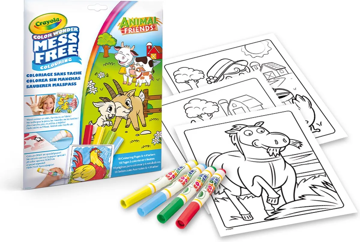 Crayola Color Wonder Hobbypakket Vrienden van de Boerderij