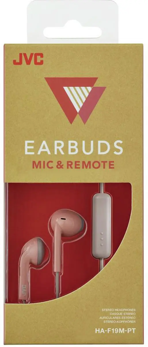 JVC HA-F19M-PT-E In-Ear Oortjes - Roze/Taupe - afbeelding 4 van 6