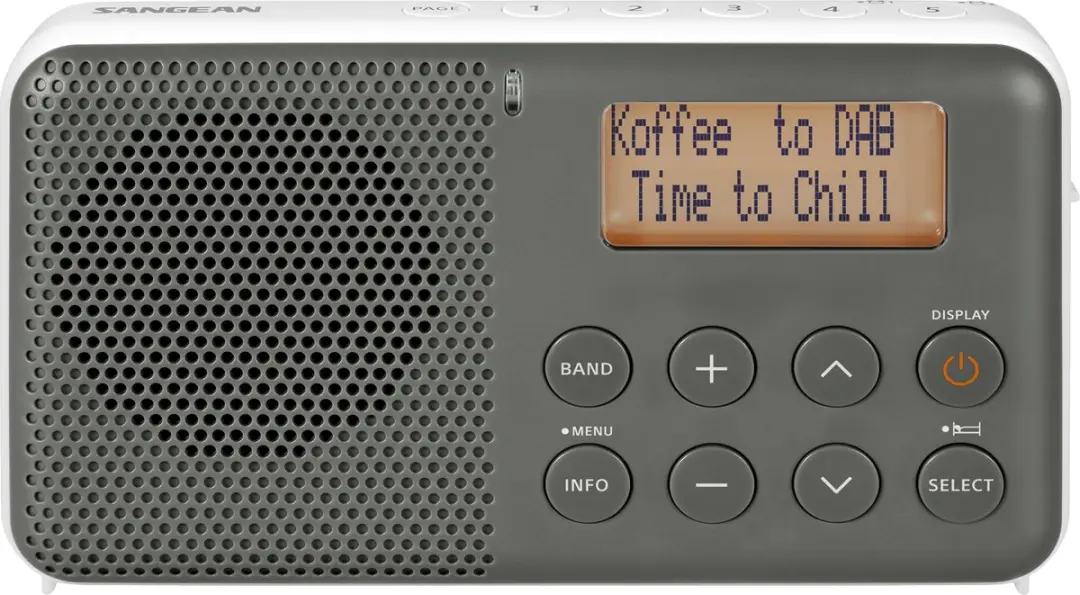 Sangean Pocket 640 DPR-64 DAB+/FM Radio - Grijs/Wit - afbeelding 2 van 4