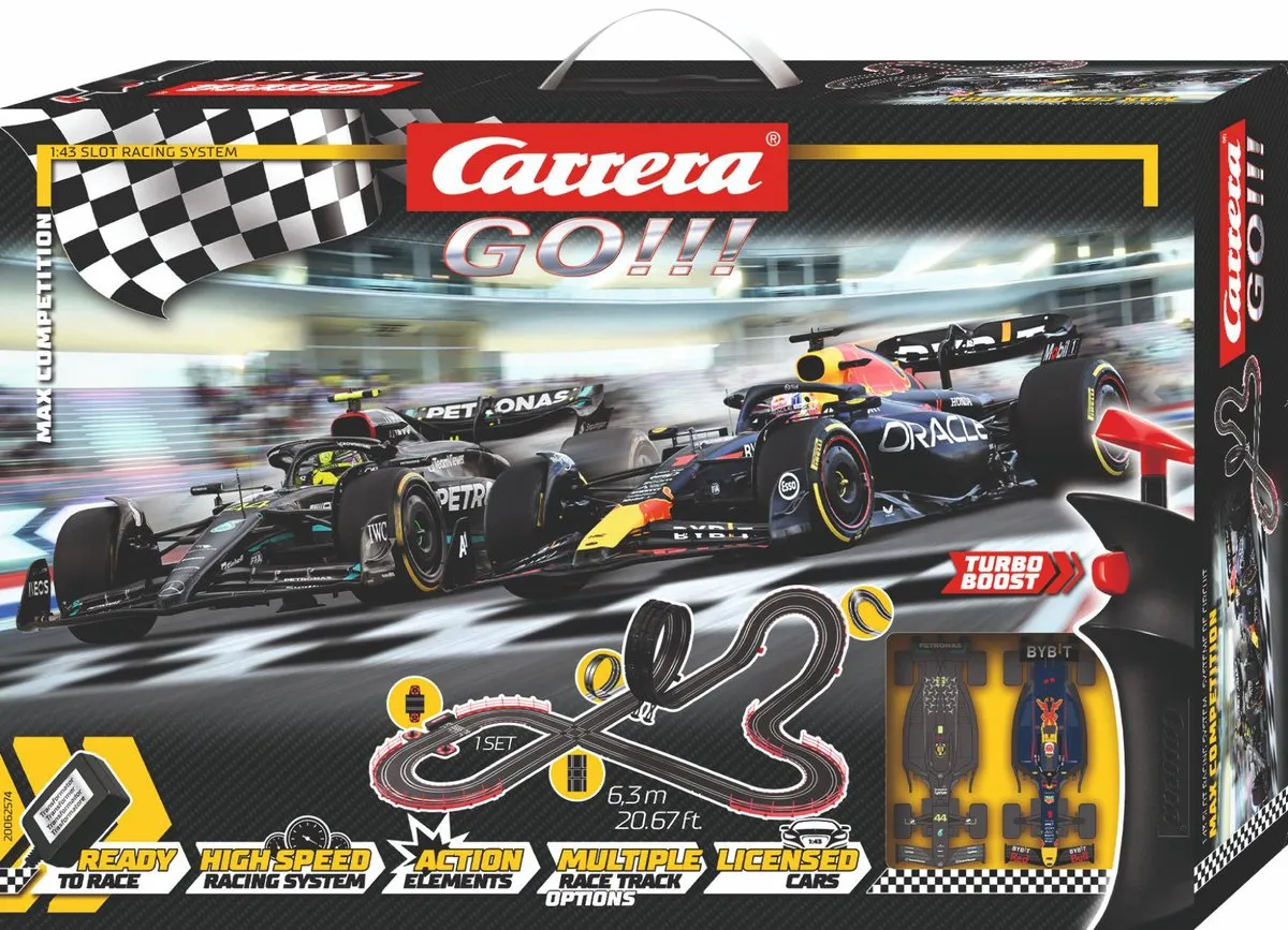 Carrera Go!!! Max Competition CAR20062574 Racebaan 6,3m - 22 Delen