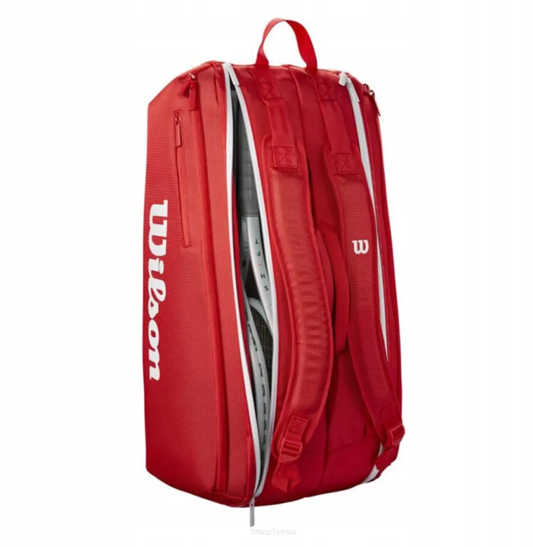 Wilson Super Tour Thermobag Rood - 9 Rackets - afbeelding 3 van 6