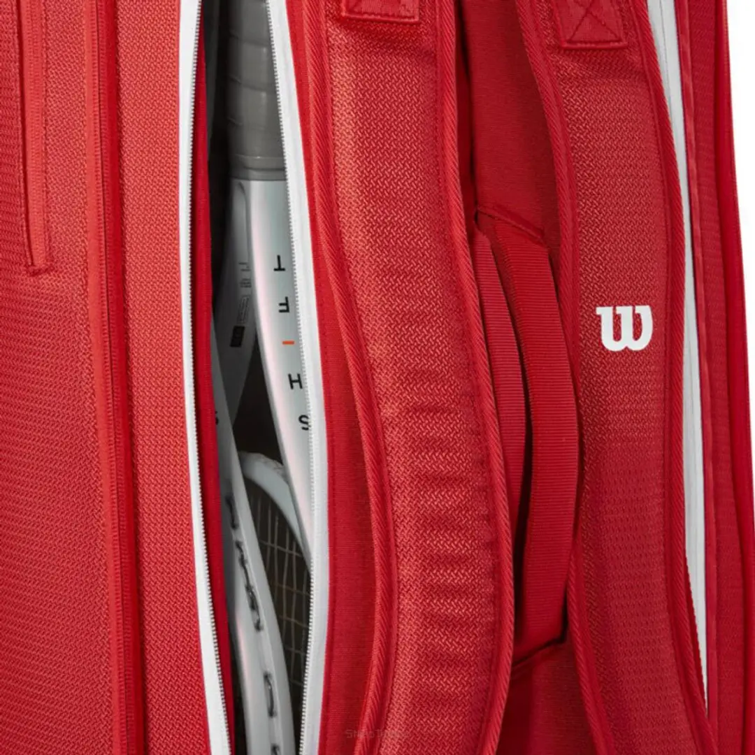 Wilson Super Tour Thermobag Rood - 9 Rackets - afbeelding 6 van 6