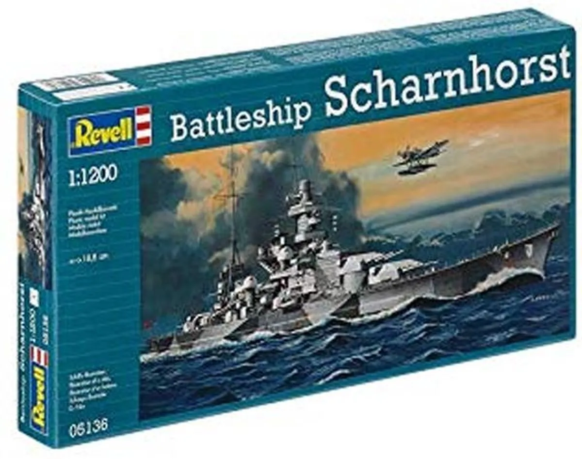 Revell Scharnhorst Marineschipmodel 1:1200 Montagekit
