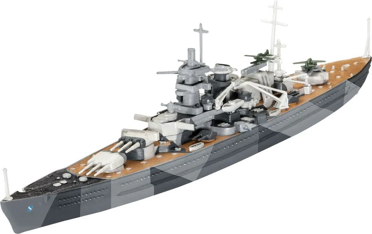 Revell Scharnhorst Marineschipmodel 1:1200 Montagekit - Camouflage