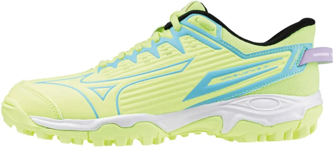 Mizuno Wave Lynx 2 Hockeyschoenen Senior 41 - Limegroen/Blauw/Zwart - afbeelding 2 van 6