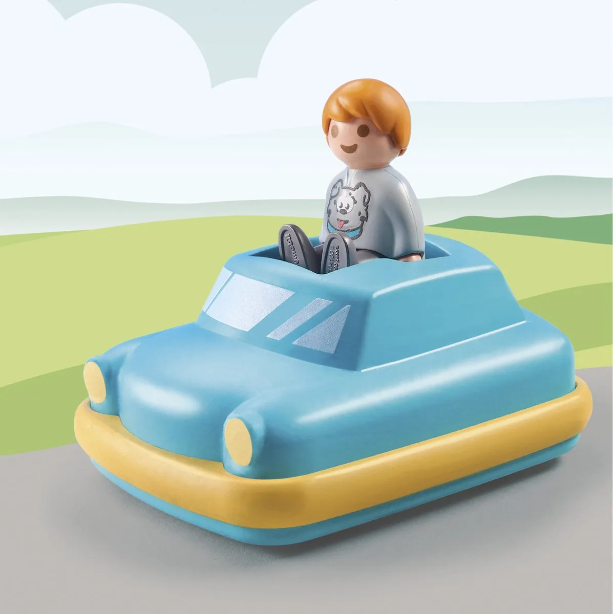 Playmobil 1.2.3 Kinderauto 71323 - Multicolor