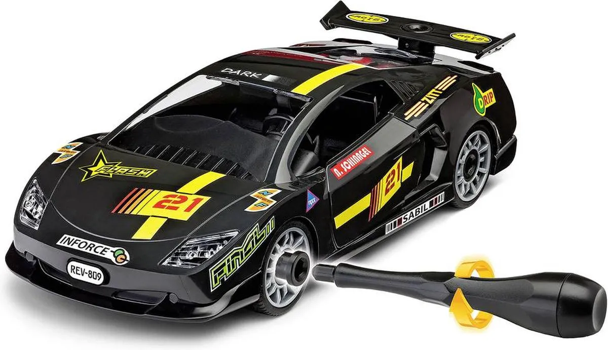 Revell Junior Bouwpakket Racewagen 00923 - 1:20 - 21 Onderdelen - Zwart