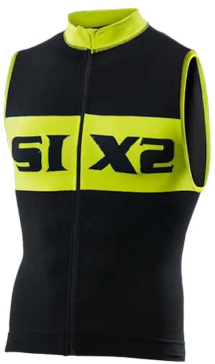 Sixs Luxury Mouwloos Fietstrui Zwart S Man