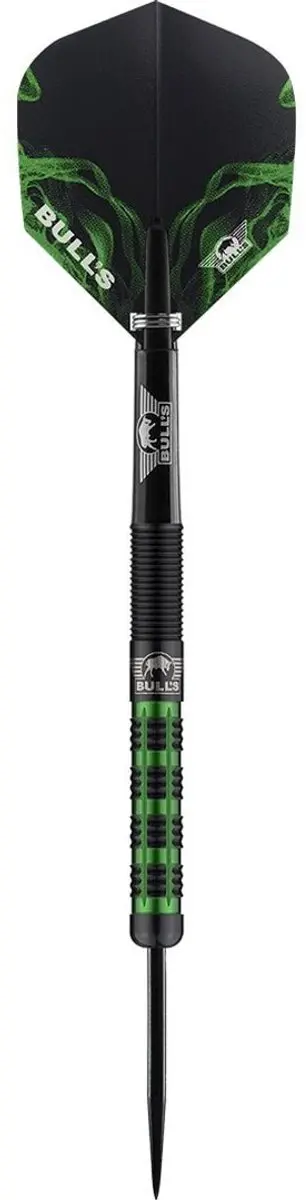 Bull's Smoke Green 90% Dartpijlen - 25 Gram - 3 Stuks - afbeelding 6 van 6