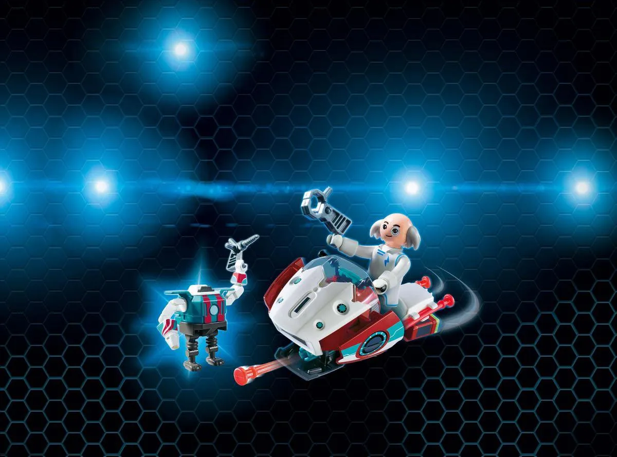 Playmobil Super 4 9003 Skyjet met Dr. X & Robot