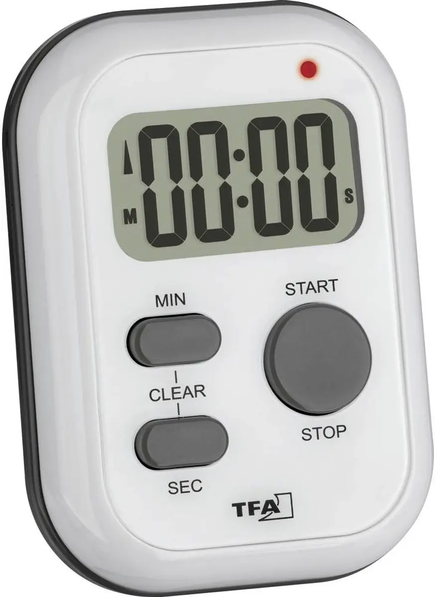 TFA Dostmann Timer Wit Digitaal