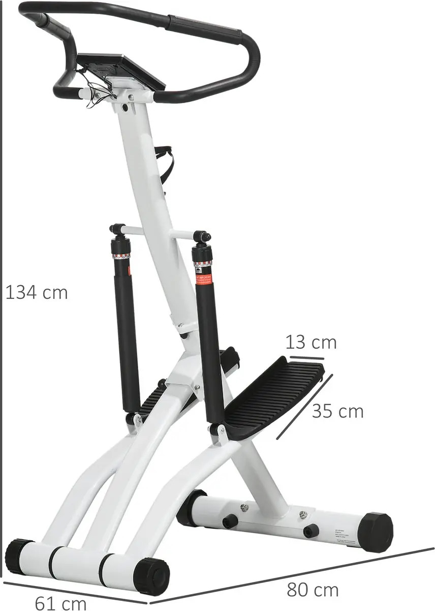SPORTNOW Stepper A90-328V00MX - 12 Niveaus - LCD - 2 Wieltjes - afbeelding 6 van 6