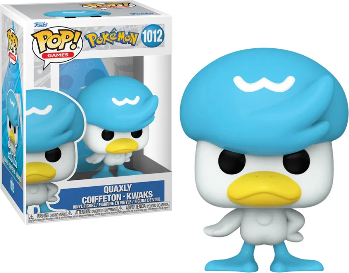 Funko Pop Pokémon Quaxly Vinylfiguur 1012 - Meerkleurig
