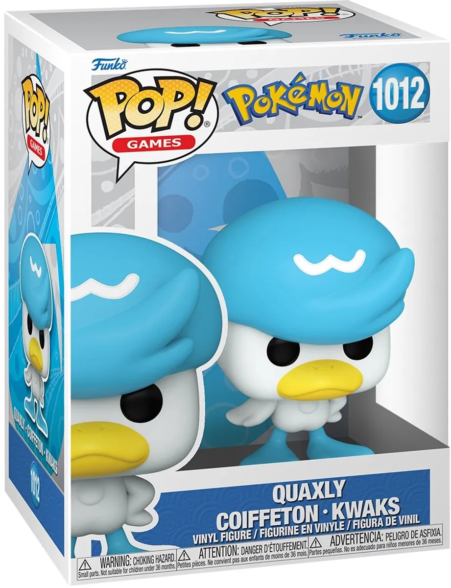 Funko Pop Pokémon Quaxly Vinylfiguur 1012 - Meerkleurig