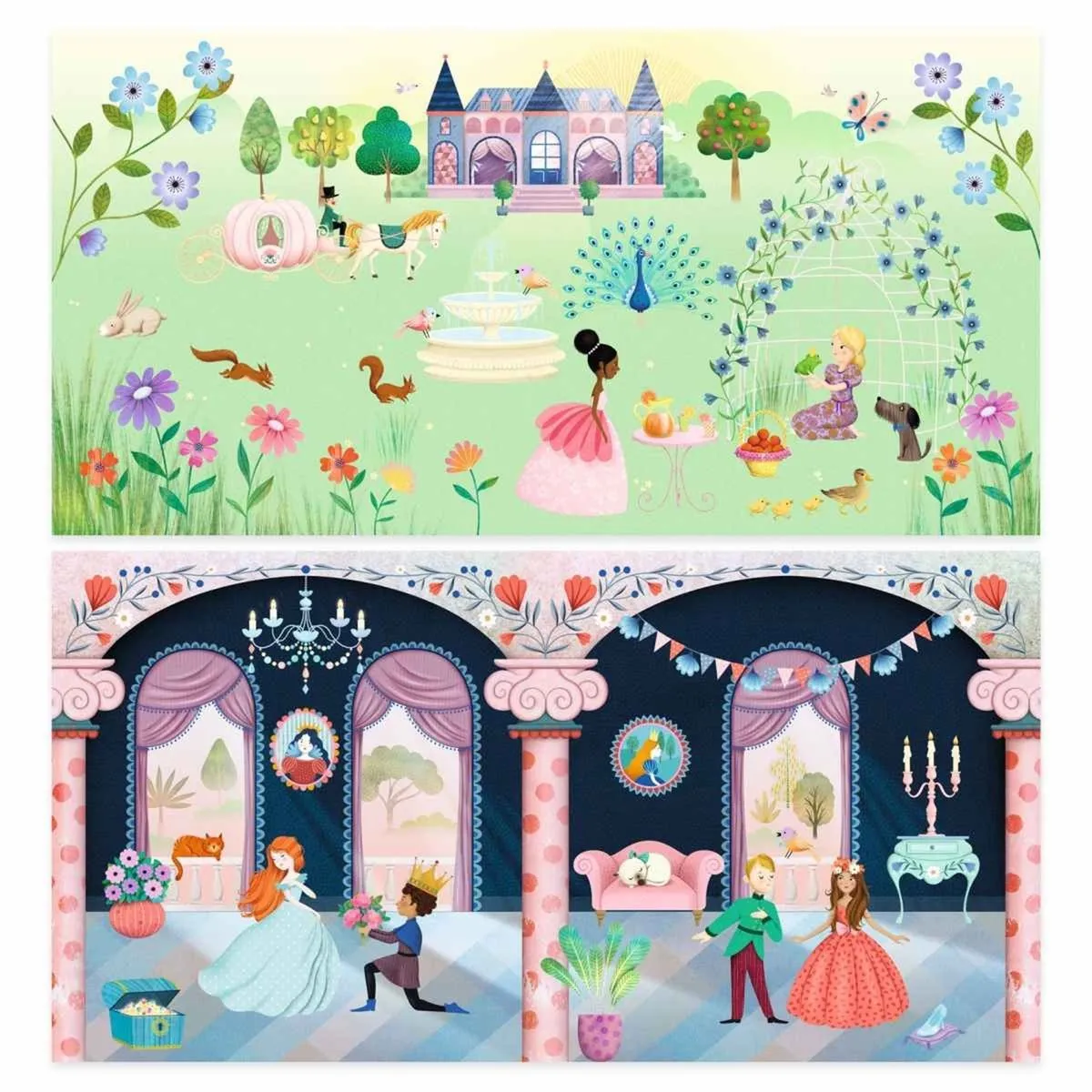 Djeco Life in the Castle Stickers - 50 Stuks Multicolor - afbeelding 4 van 5