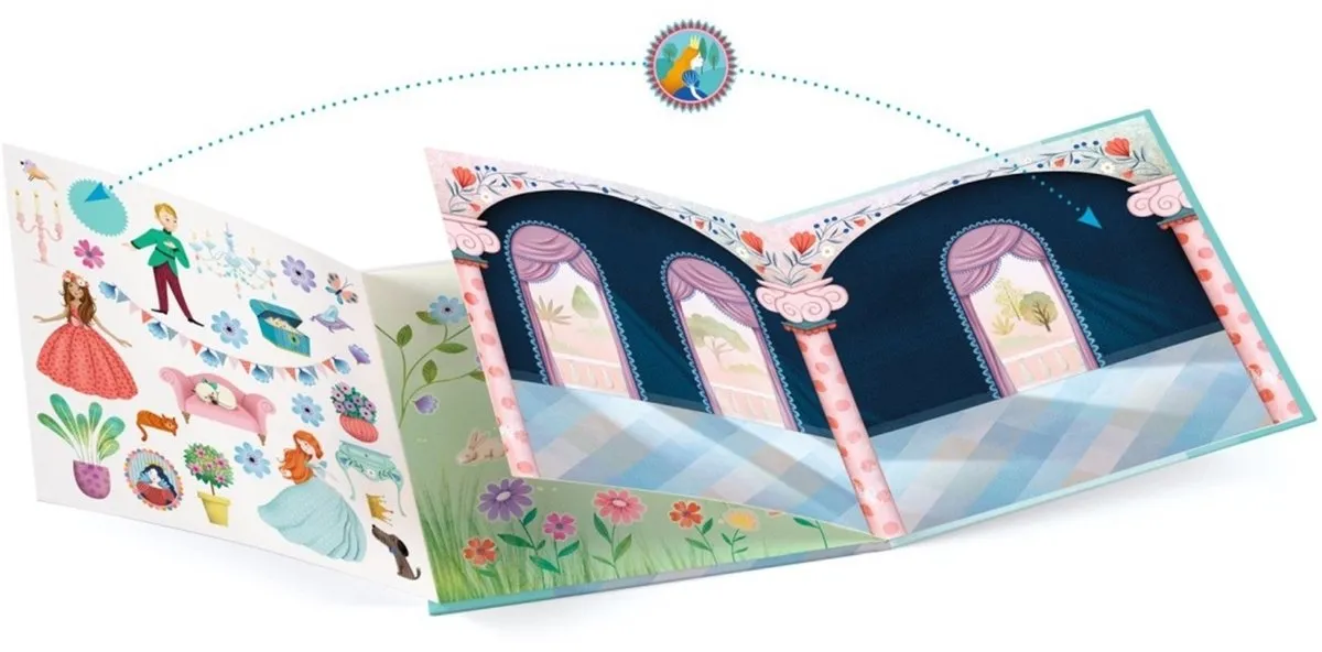 Djeco Life in the Castle Stickers - 50 Stuks Multicolor - afbeelding 2 van 5
