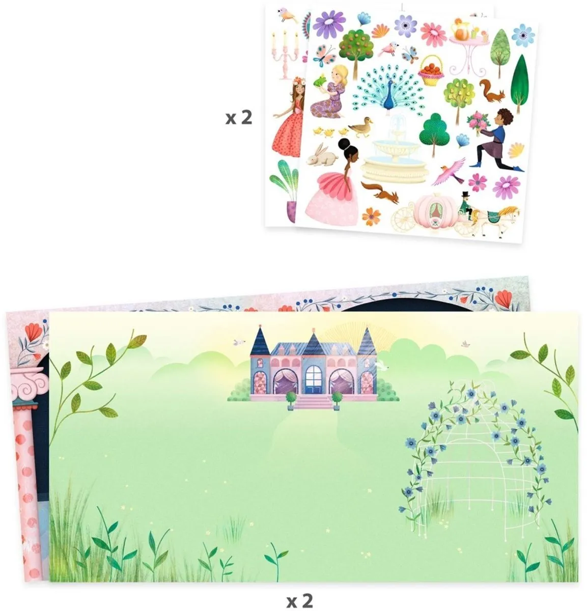 Djeco Life in the Castle Stickers - 50 Stuks Multicolor - afbeelding 5 van 5