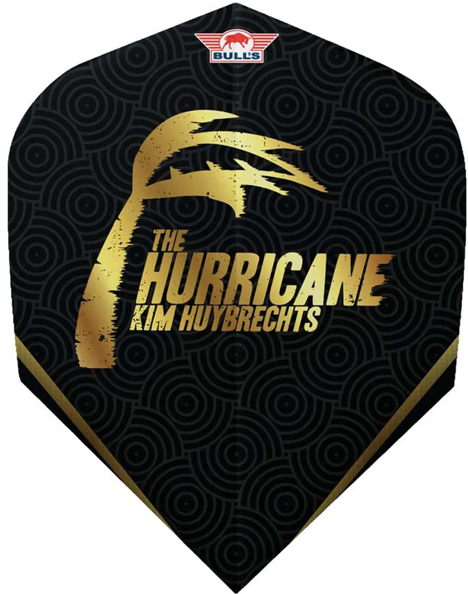 Bull's Kim Huybrechts E2 No.2 Black Dart Flights - afbeelding 2 van 3