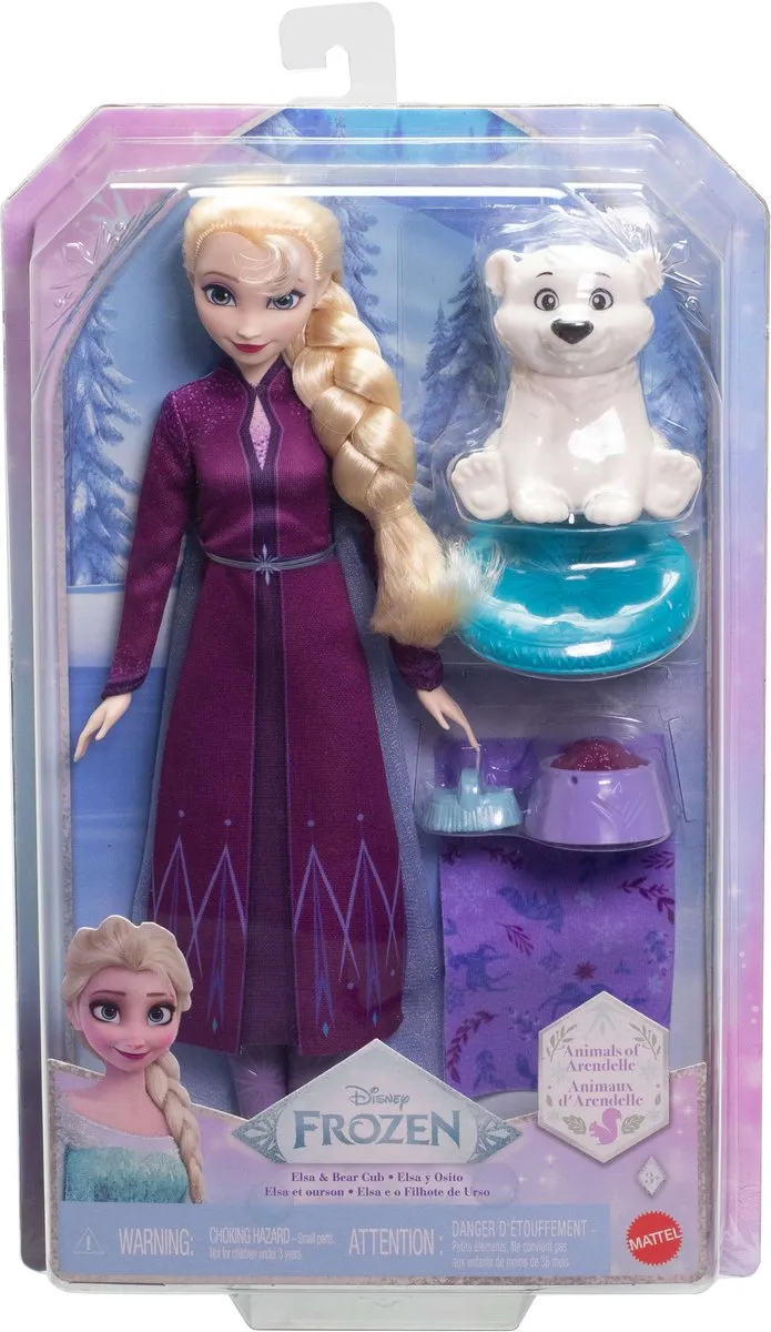 Mattel Frozen Elsa Pop met Berenwelp - Multicolor