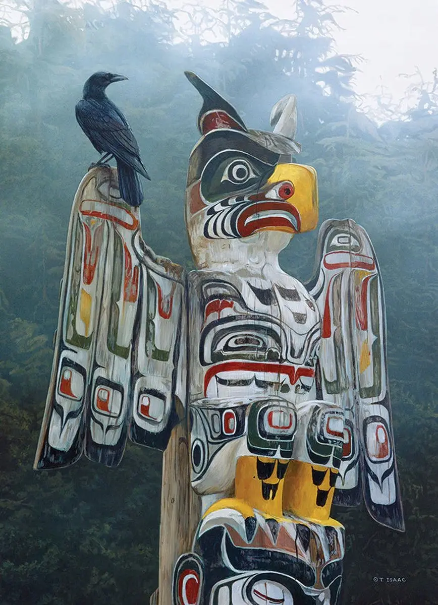 Cobble Hill Totem van Inheemse Amerikanen 1000-delige Puzzel - Meerkleurig - afbeelding 3 van 5