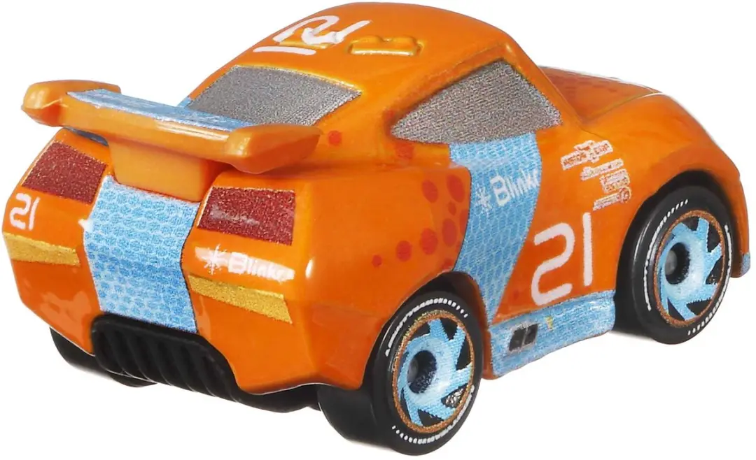 Mattel Disney Pixar Cars GRV91 Speelgoedvoertuig - Blauw/Oranje - afbeelding 3 van 4