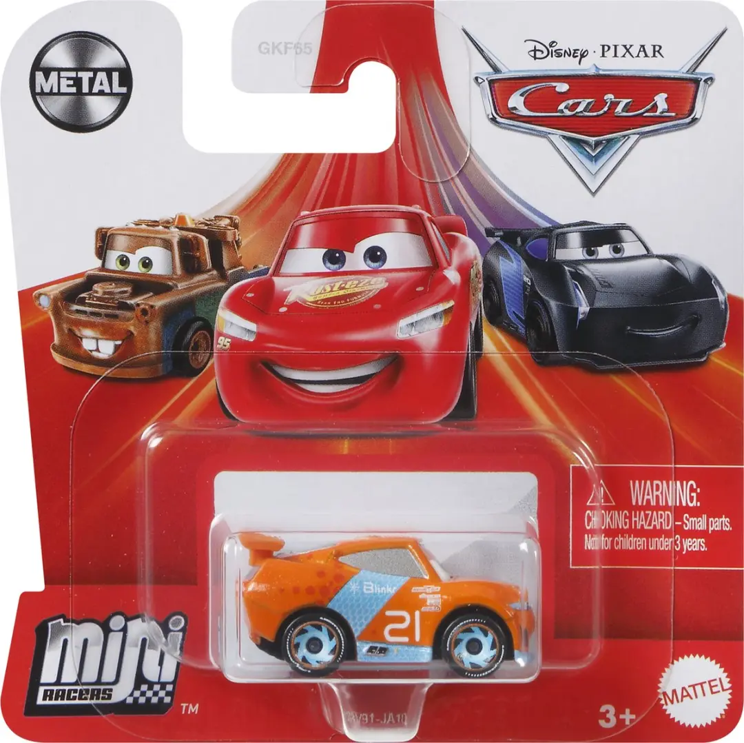 Mattel Disney Pixar Cars GRV91 Speelgoedvoertuig - Blauw/Oranje - afbeelding 4 van 4