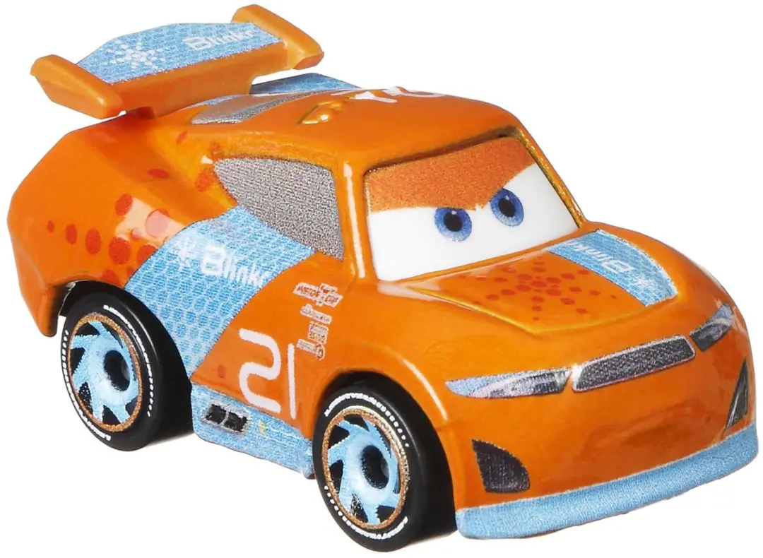 Mattel Disney Pixar Cars GRV91 Speelgoedvoertuig - Blauw/Oranje - afbeelding 2 van 4