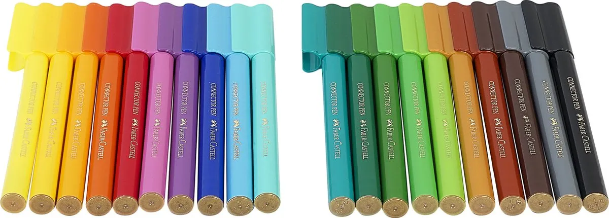 Faber-Castell Connector Dino Viltstiften - 20 Stuks FC-155546