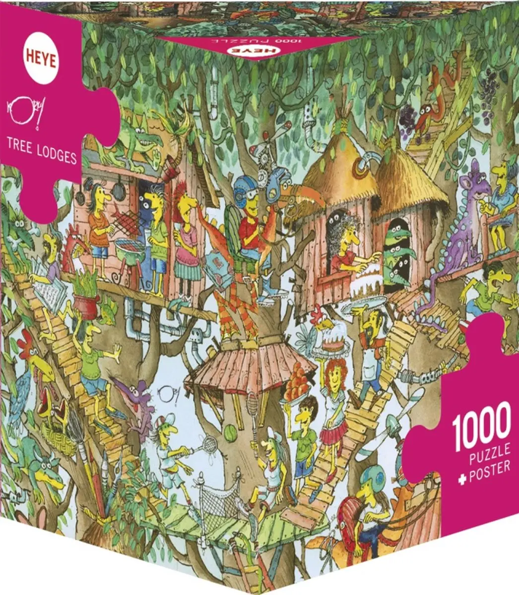 Heye Boomhutten Puzzel 1000 Stukken - Multicolor