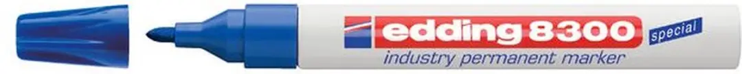 Viltstift edding 8300 industrie rond 1-3mm blauw