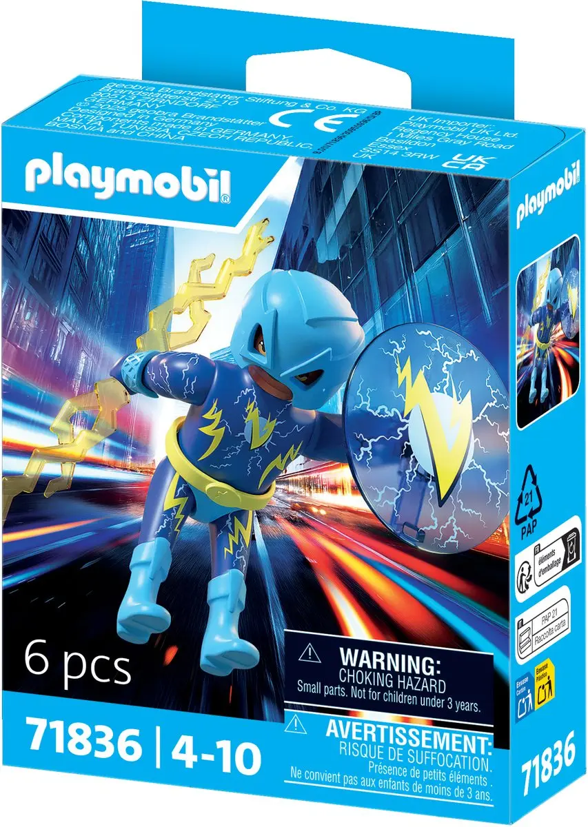Playmobil Heroes Bliksemheld 71836 - Meerkleurig - afbeelding 2 van 6