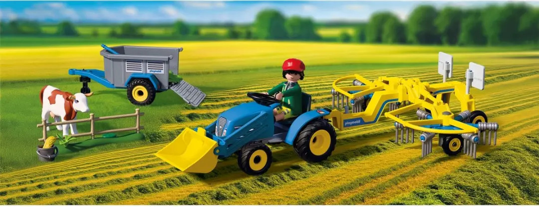 Playmobil Country Kleine Tractor met Hooimaaier 72163 - afbeelding 4 van 5