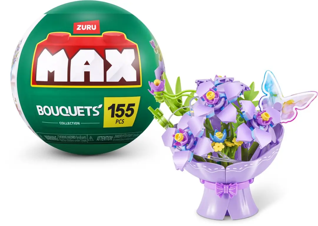 ZURU MAX BUILD MORE Premium Bricks LED Bouquets - Meerkleurig - afbeelding 3 van 5