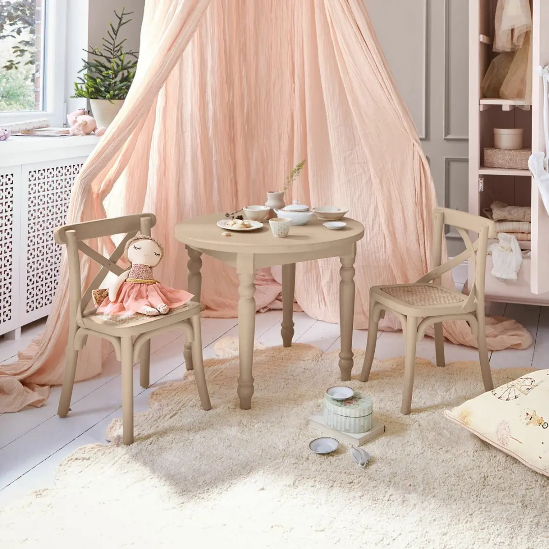 Loberon Kindermeubelset Sourila - Beige - afbeelding 4 van 4