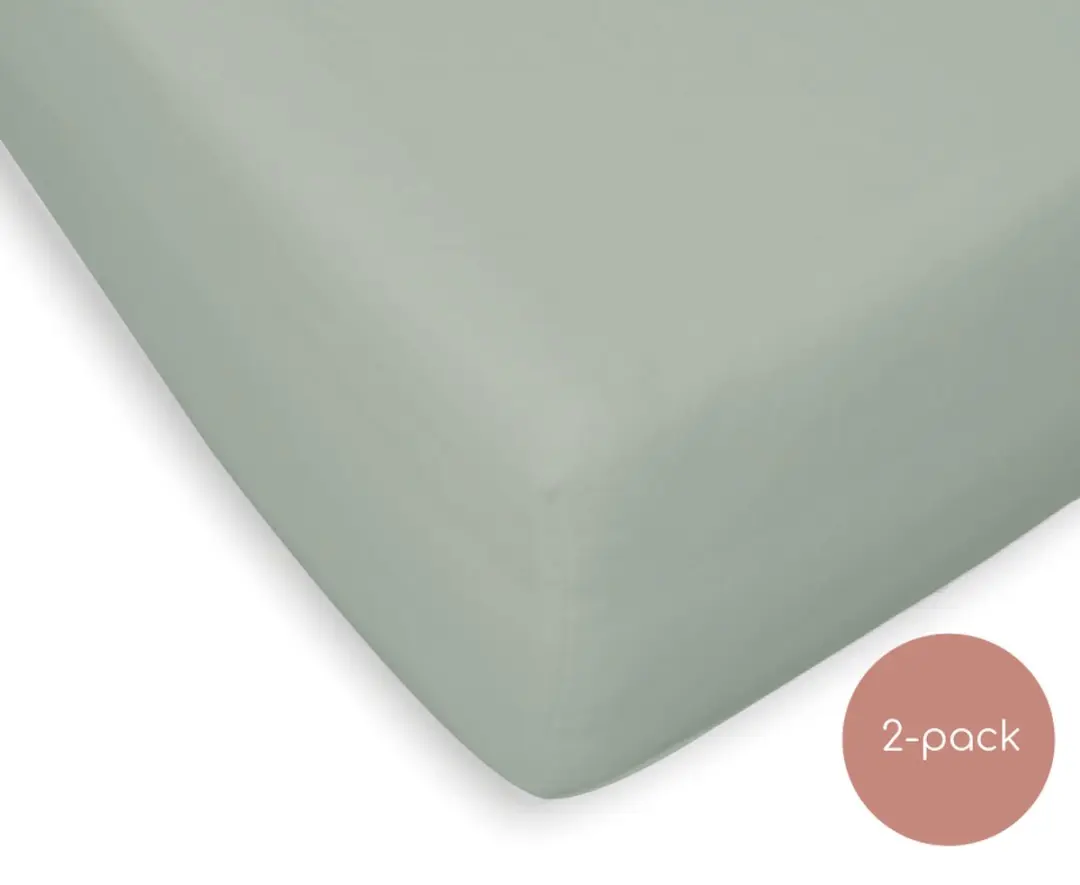 Briljant Baby Jersey Wieg Hoeslaken 40x80/90 Stonegreen