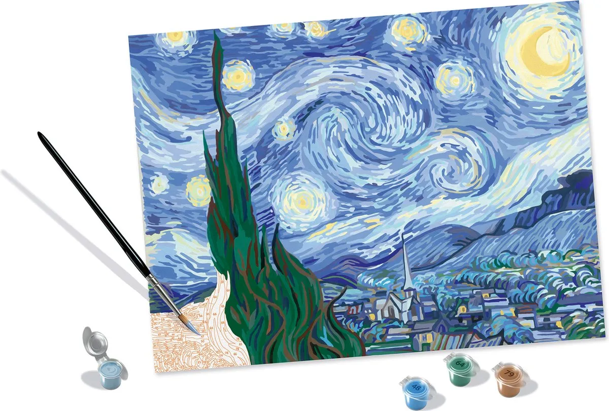 Ravensburger The Starry Night Schilderen op nummer - Meerkleurig