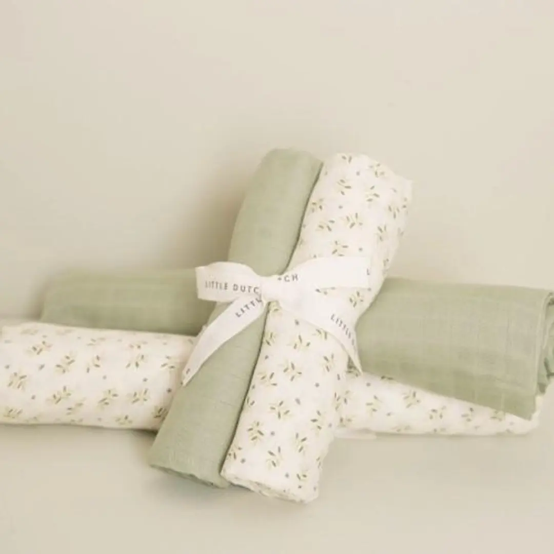Little Dutch Swaddle Essentials - Groen 120 cm - afbeelding 2 van 2