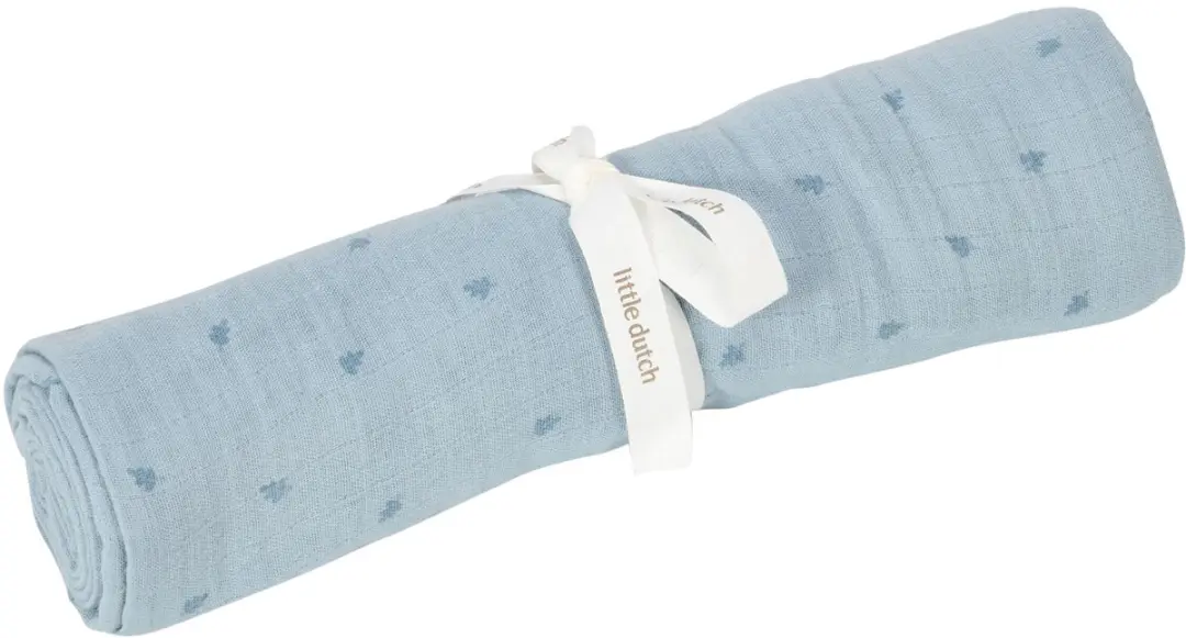 Little Dutch Swaddle Blauw 120cm - afbeelding 6 van 6