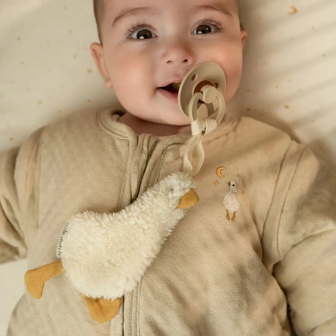 Little Dutch Speendoekje Newborn Naturals - Wit - afbeelding 3 van 5