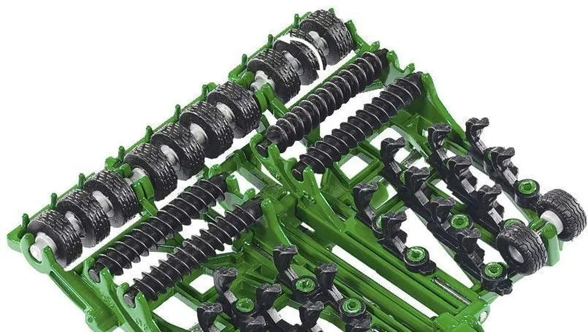 SIKU 1856 John Deere 9630 met Amazone Centaur - Groen