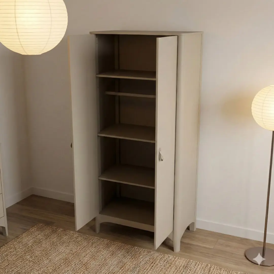 Born Lucky Nordic Kledingkast Beige - afbeelding 2 van 6