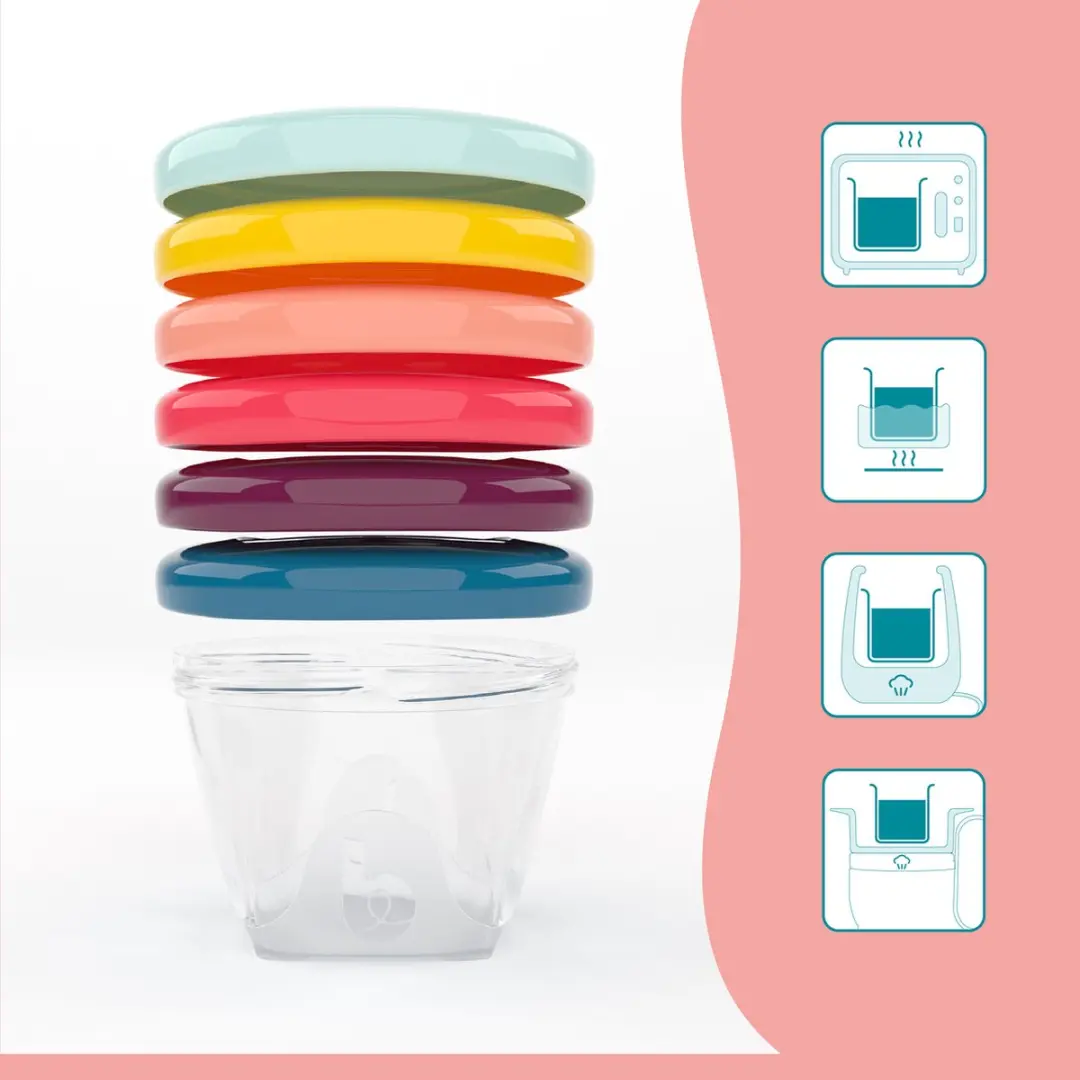 Babymoov Babybols Kit Eetset - 6x180ml Groen - afbeelding 2 van 6