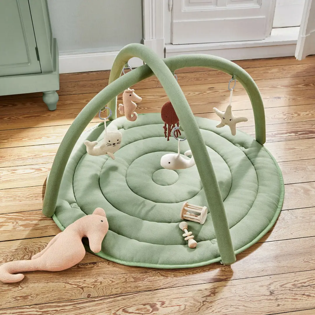 Loberon Speelkleed Bubbilo - Groen/Bont - afbeelding 2 van 5