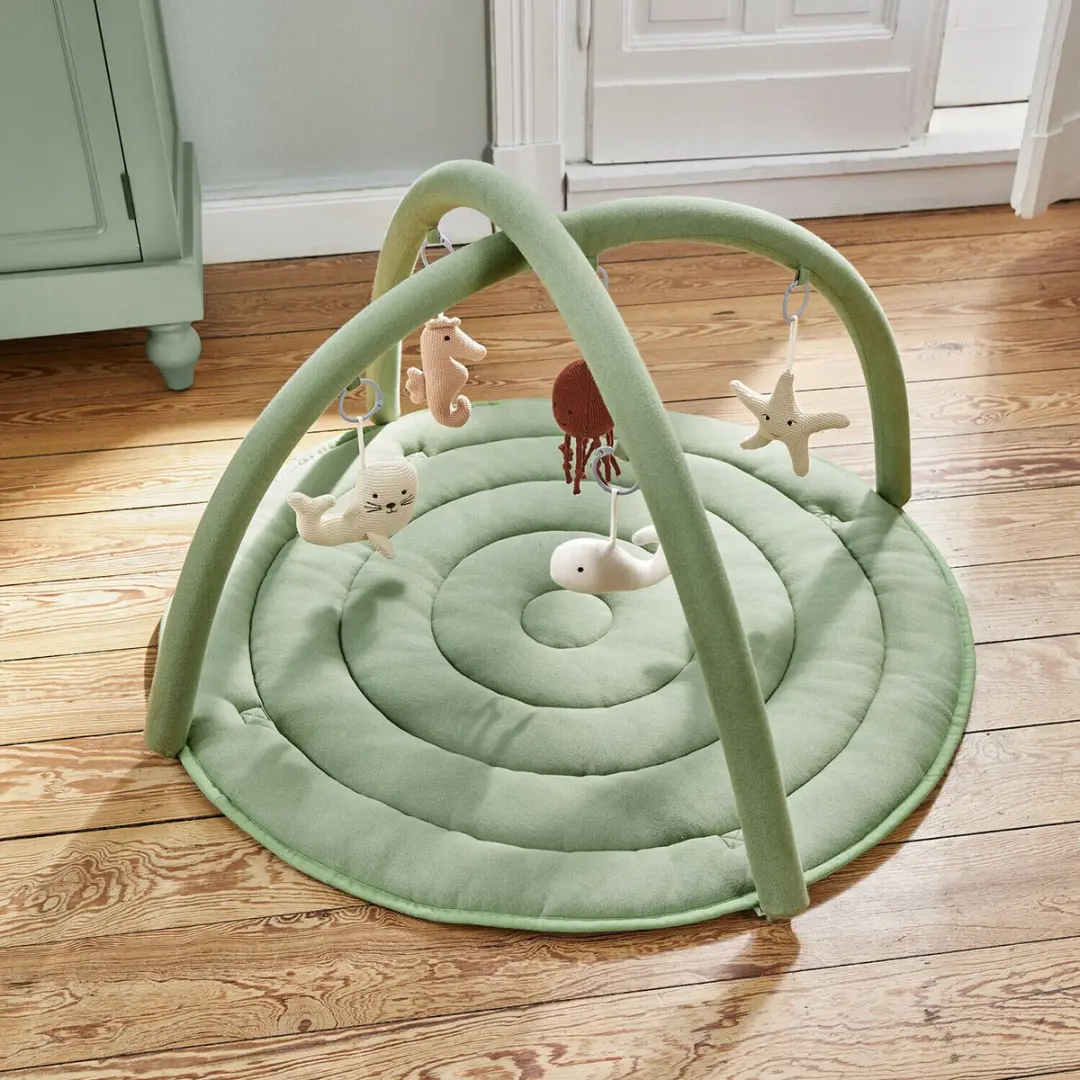 Loberon Speelkleed Bubbilo - Groen/Bont - afbeelding 5 van 5