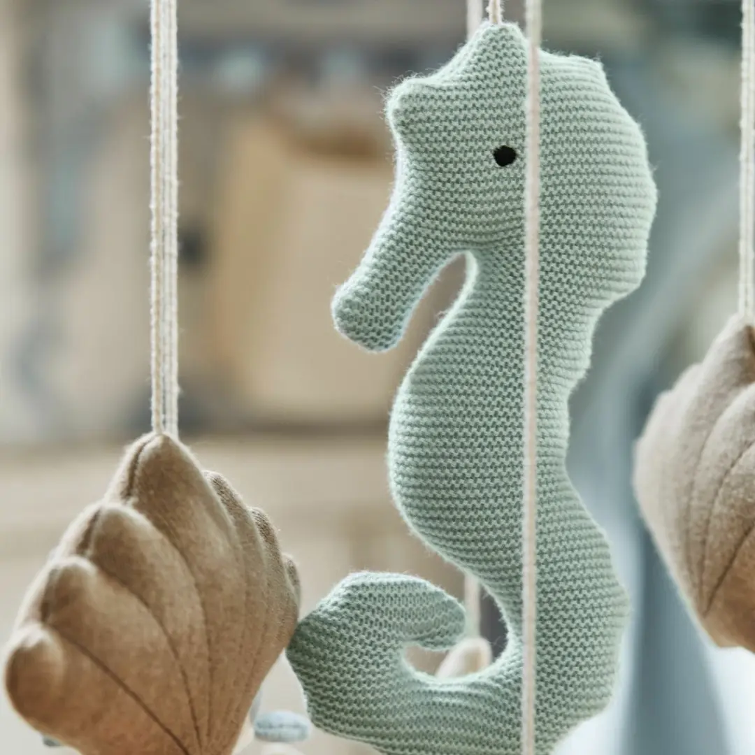 Loberon Mobiel Twinkledream - Beige/Bruin/Blauw - afbeelding 4 van 4