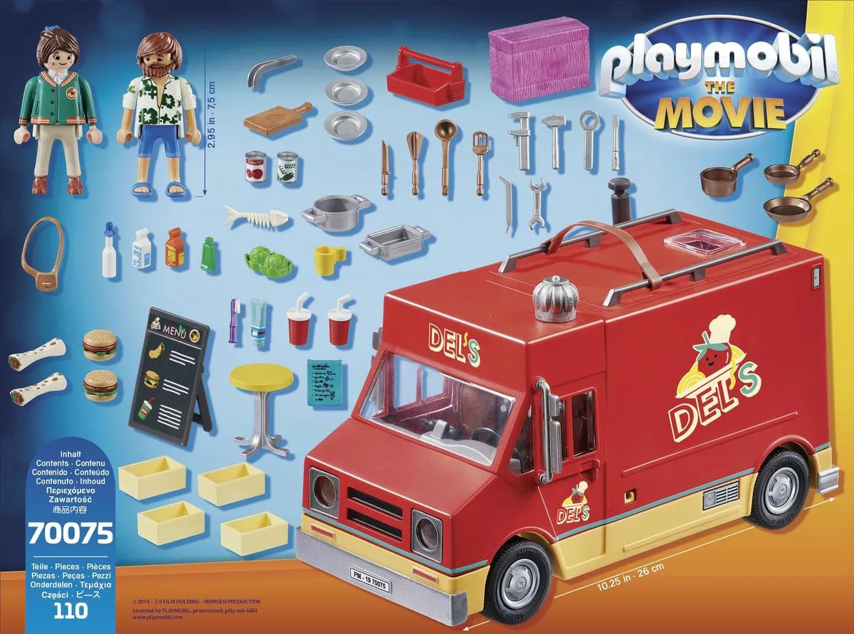 Playmobil The Movie Del's Food Truck 70075 - Multicolor